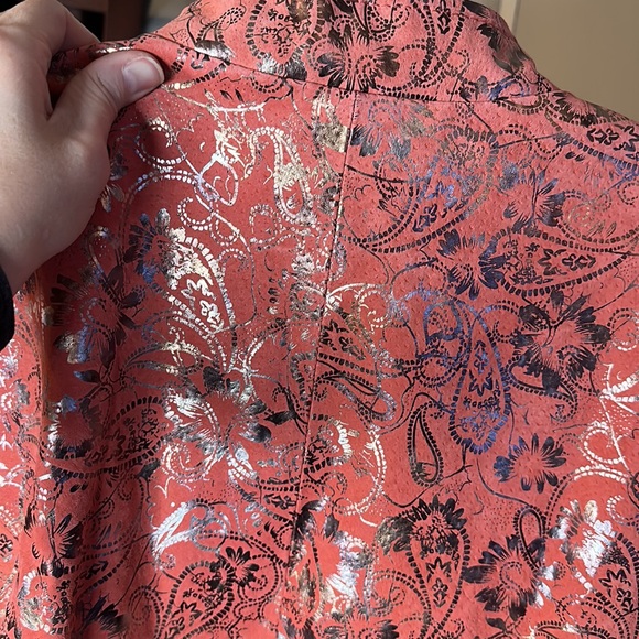 Pamela McCoy Floral Leather Jacket - Picture 11 of 11